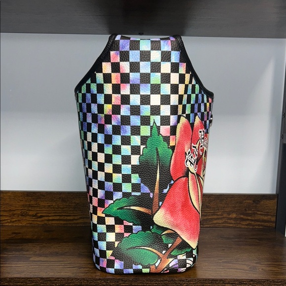 Ed Hardy Black and Red Shoulder Bag - Picture 3 of 11